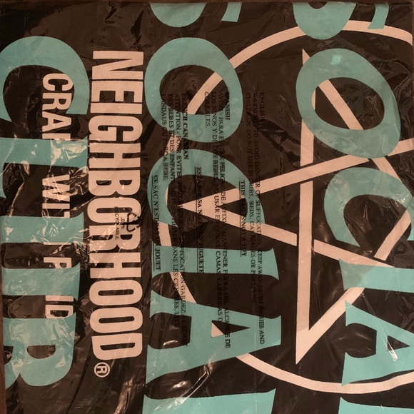 Anti Social Social Club X Neighborhood Black Tee - Picture 1 of 6